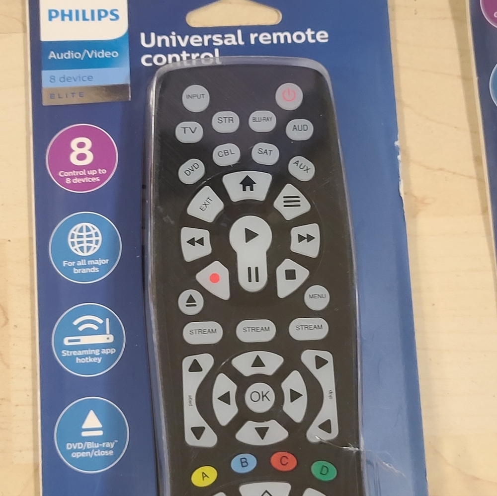 Lot Of 5, Philips Universal Remote Control Set, New Open Box - Picture 8 of 8